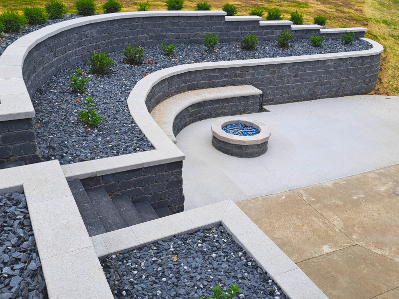 Backyard retaining wall contractors near me