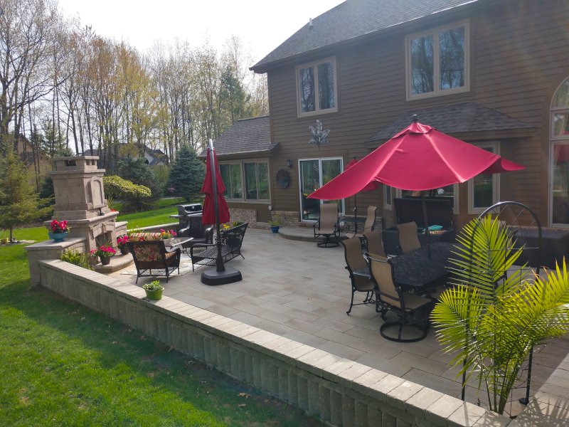 Patio installation contractor Brighton