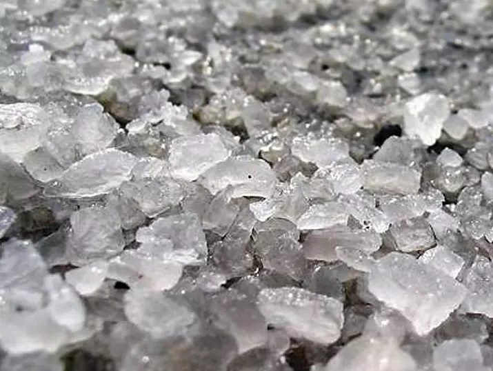 Applying rock salt on commercial property