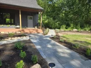 Front porch paver walkway