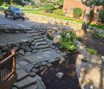 Brighton Retaining Wall And Patio Installation